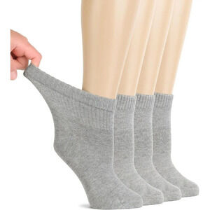 Women Diabetic Ankle Socks  Super Soft Thin Bamboo Socks Wide Loose Non-Binding